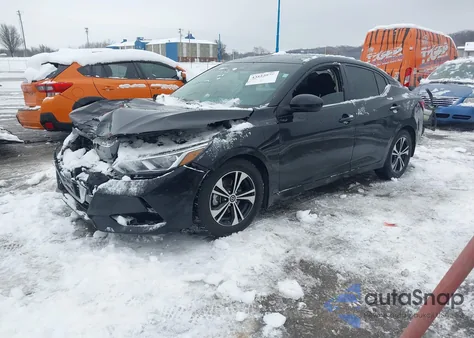 2021 Nissan Sentra Sv Xtronic Cvt z USA, uszkodzony, nr VIN 3N1AB8CVXMY289553